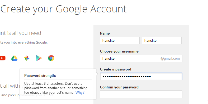 gmail registration