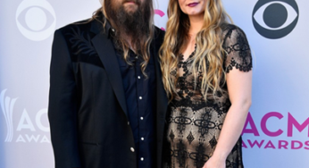 Chris Stapleton & Wife Morgane Arrive ACM Awards 2017