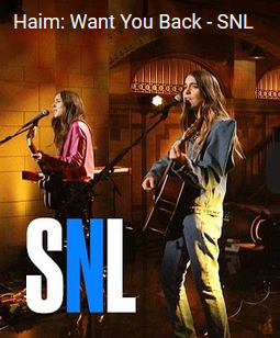 Haim's Performance Of Want You Back On SNL