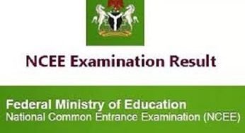 NCEE Result Official Checking Portal www.ncee.neco.gov.ng/result