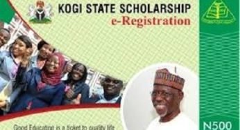 Kogi State Government Scholarship Scheme Portal Updates