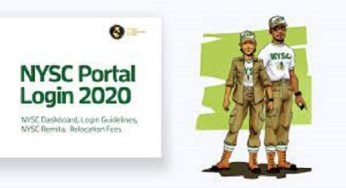 NYSC Login Dashboard: NYSC Dashboard portal.nysc.org.ng