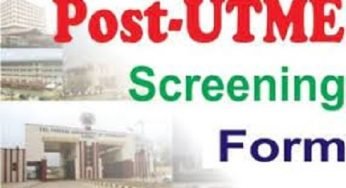 FUAM Post UTME / DE Form – How To Apply Online