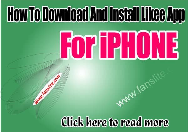 How To Download And Install Likee App for iPhone Sign up Likee