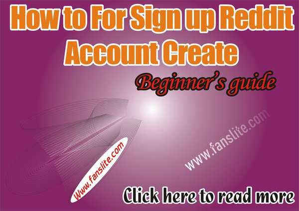 How to For Sign up Reddit Account Create