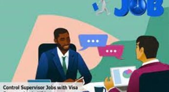 Control Supervisor Jobs with Visa Sponsorship