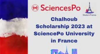 Chalhoub Scholarship 2024 | Fully Funded | France