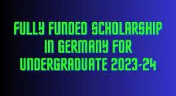 Fully Funded Scholarship in Germany for Undergraduate 2023-24