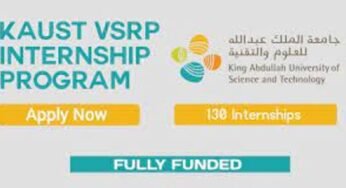 KAUST internship in Saudi Arabia 2023 | Fully Funded